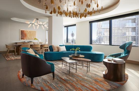 Avenue Presidential Suite Living room