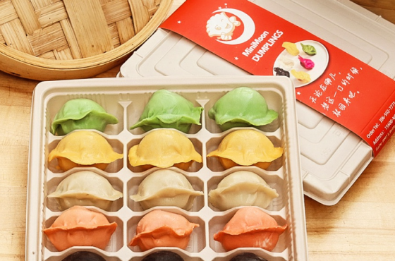 Minimoon rainbow dumplings
