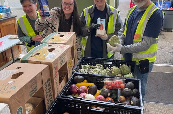 Jubilee reach volunteers with produce
