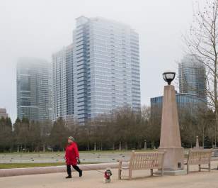 Bellevue Downtown Park Cloudy