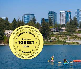 USAToday 10Best Award Bellevue Washington Summer Travel Destination