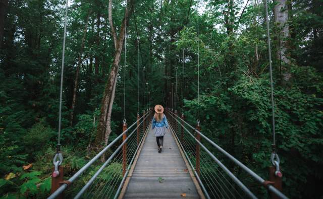 Picture at Bellevue Botanical Garden, taken by @HelloEmilie & @JasonCharlesHill during their trip to Bellevue.