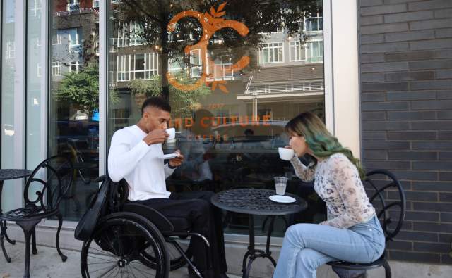 Drinking Coffee at Third Culture