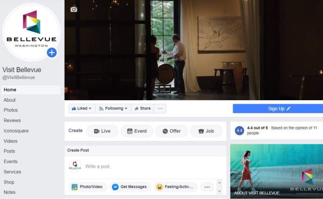 Visit Bellevue Facebook