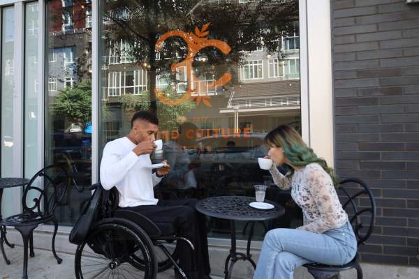 Drinking Coffee at Third Culture
