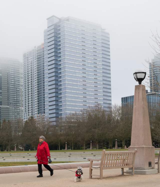 Bellevue Downtown Park Cloudy