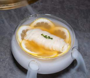 Lemon Yuzu Cold Inaniwa Udon at Itadaki