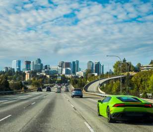 Car on Freeway