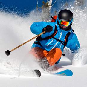Crystal Mountain Skiier