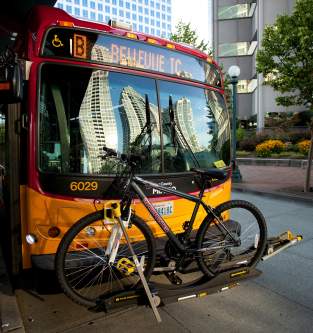 Bus at Transit Center