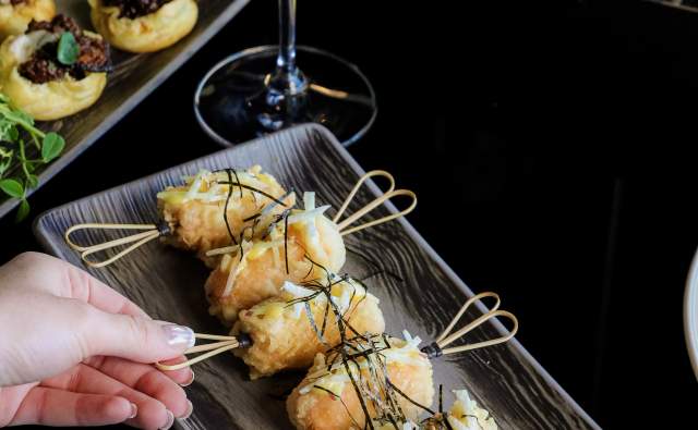 Crab Tempura Lollipops at Ascend Prime Steak & Seafood