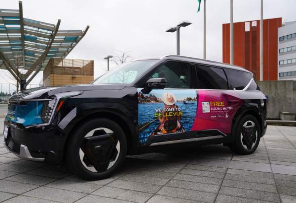 BellHop Fleet - KIA EV9 Free Electric Shuttle in Bellevue