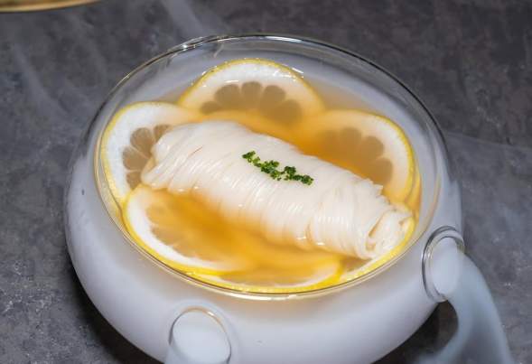 Lemon Yuzu Cold Inaniwa Udon at Itadaki