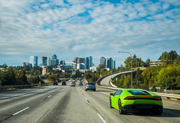Car on Freeway