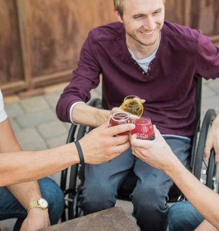 Having accessible brews with friends