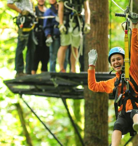 Zipline tour-spring break adventure