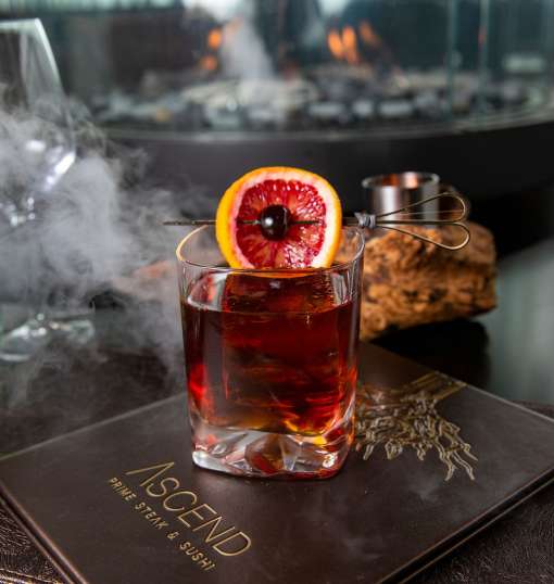 Red Cocktail Ascend Prime Steak & Sushi