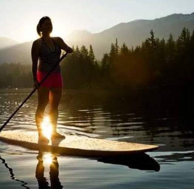 sunset SUP