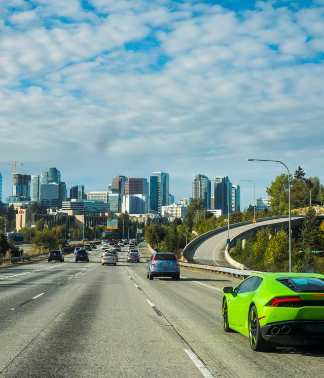 Car on Freeway