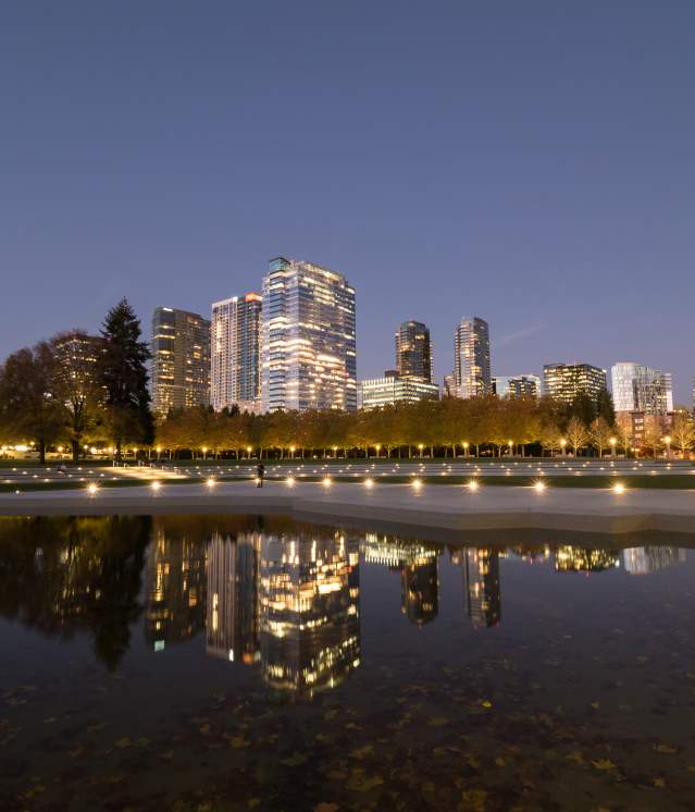 Downtown Park at Dusk