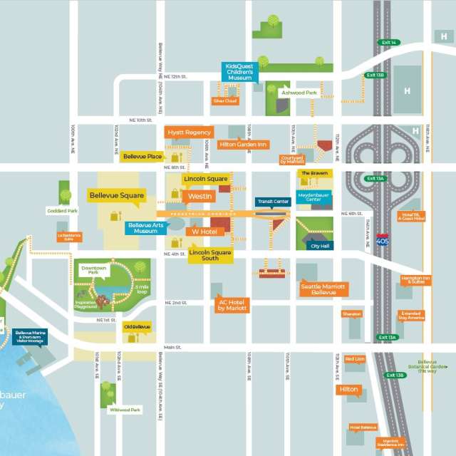 Downtown Bellevue Map