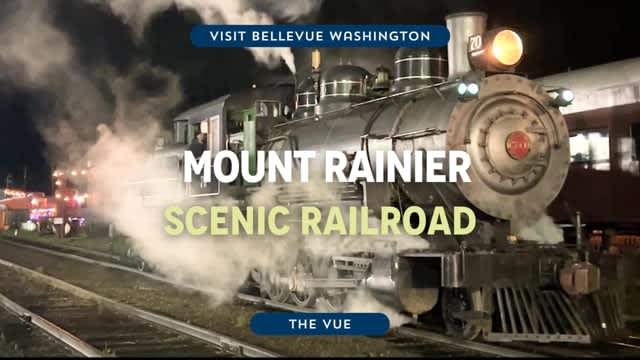The vue Mt Rainier Scenic Railroad