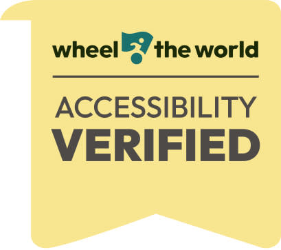 Wheel the World accessibility verified logo