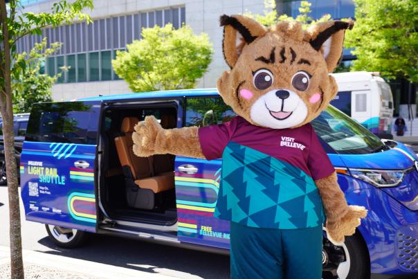Bellevue's new Light Rail Shuttle pilot program provides free rides from Downtown Bellevue station