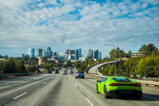 Car on Freeway