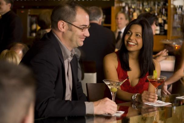 John Howie Steak Couple at the Bar