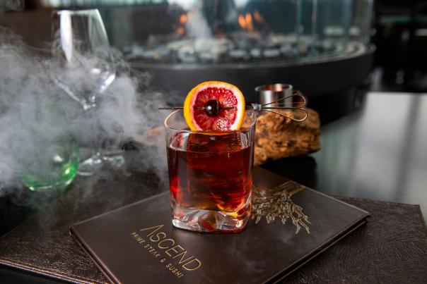Red Cocktail Ascend Prime Steak & Sushi