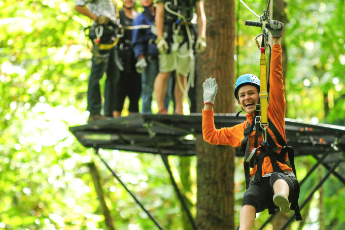 Zipline tour-spring break adventure
