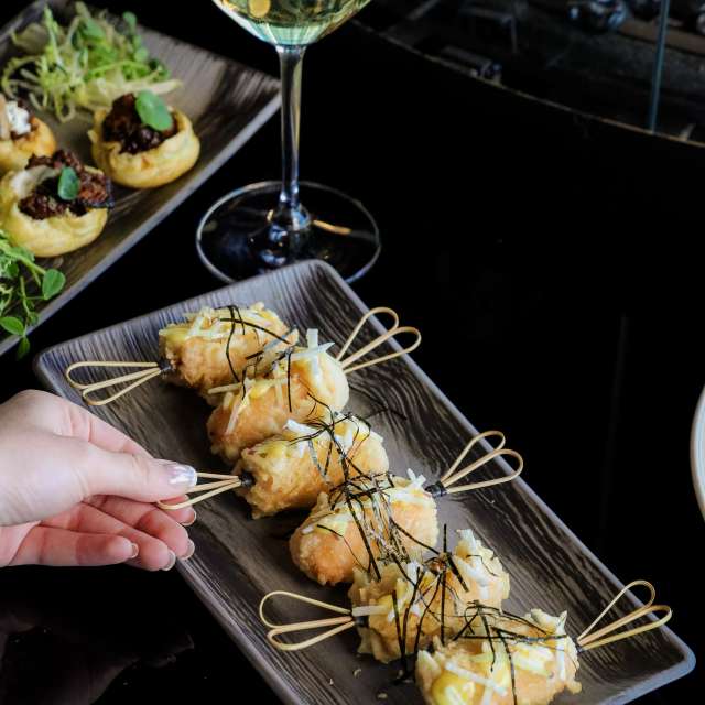 Crab Tempura Lollipops at Ascend Prime Steak & Seafood