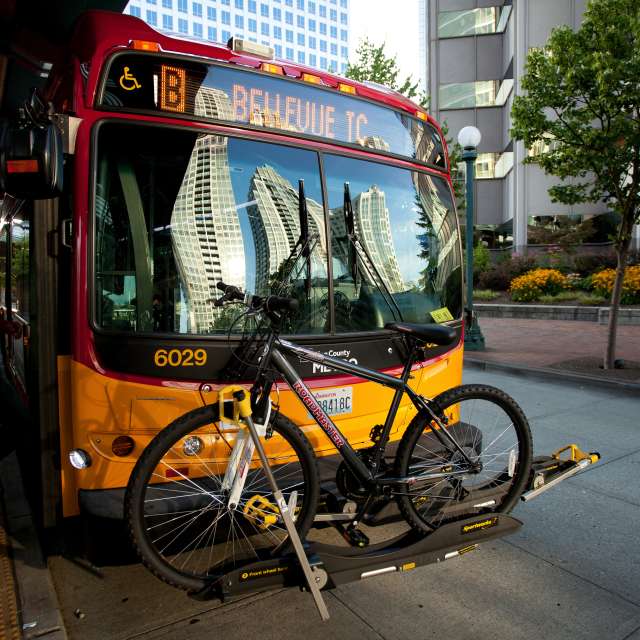 Bus at Transit Center