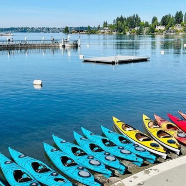 Things to do in Bellevue: Kayaking Lake Washington REI Boathouse