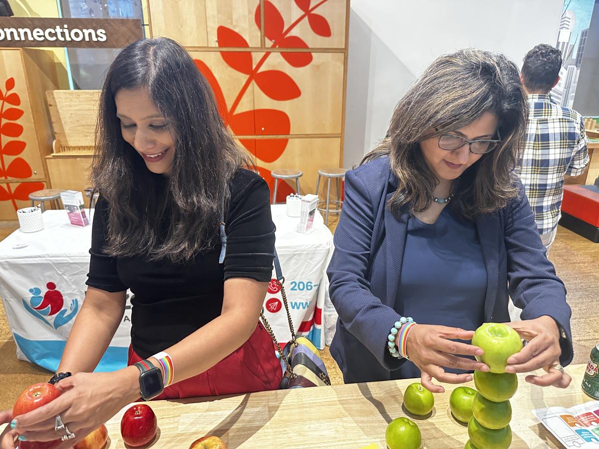 KidsQuest Bellevue Cares Apple Stacking