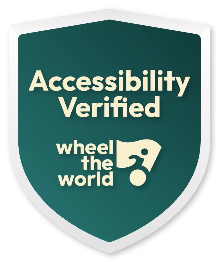 Accessibility Verified by Wheel The World logo