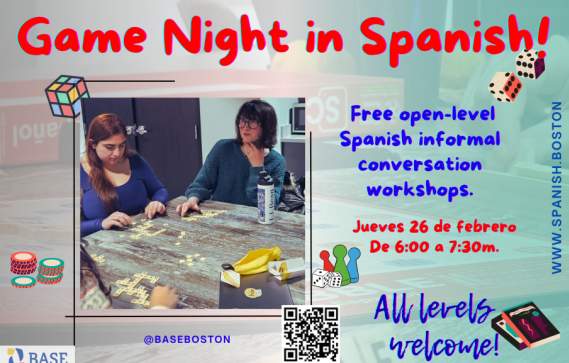 Juegos de Palabras: Spanish game night at BASE