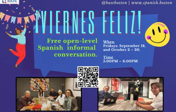 ¡Viernes Felices!: Free In-Person Spanish Convo Practice