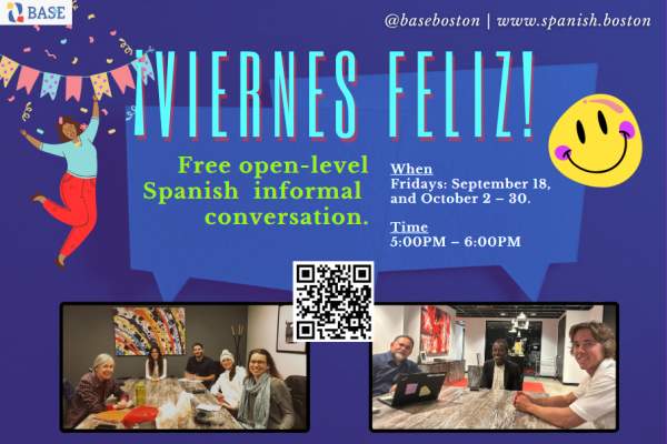 ¡Viernes Felices!: Free In-Person Spanish Convo Practice