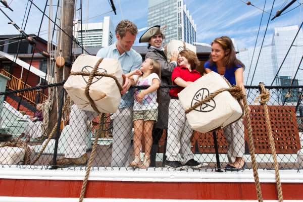 Throw Tea into the Boston Harbor!