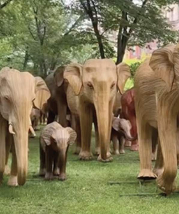 The Great Elephant Migration Sculptures