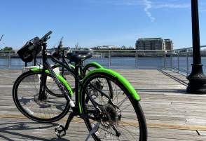 Bike by the waterfront
