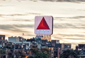 Citgo sign at dusk