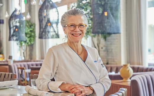 Photo of Jody Adams, owner of Trade and Porto.