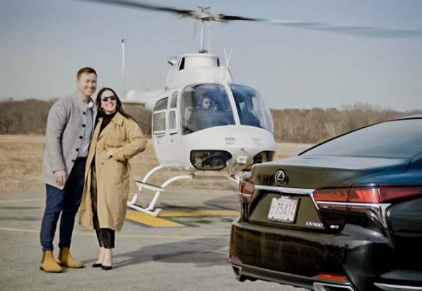 VIP Helicopter Tour with champagne.