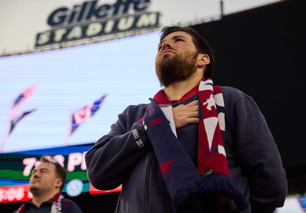 New England Revs Fan at Gillette Stadium