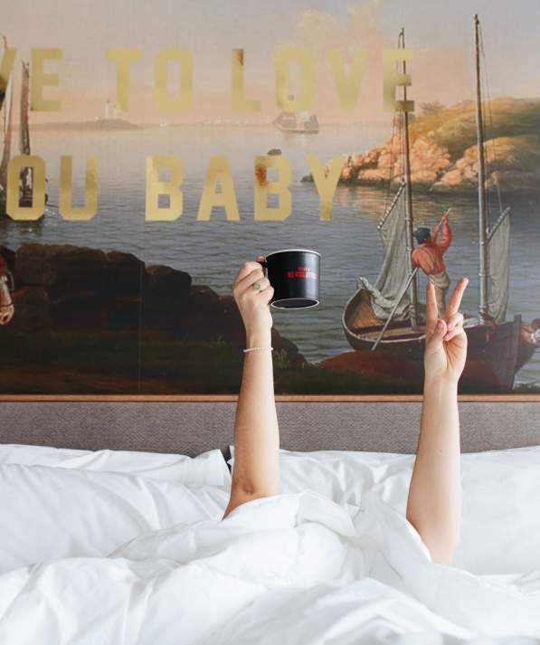 Fun photo of hotel room at The Revolution Hotel