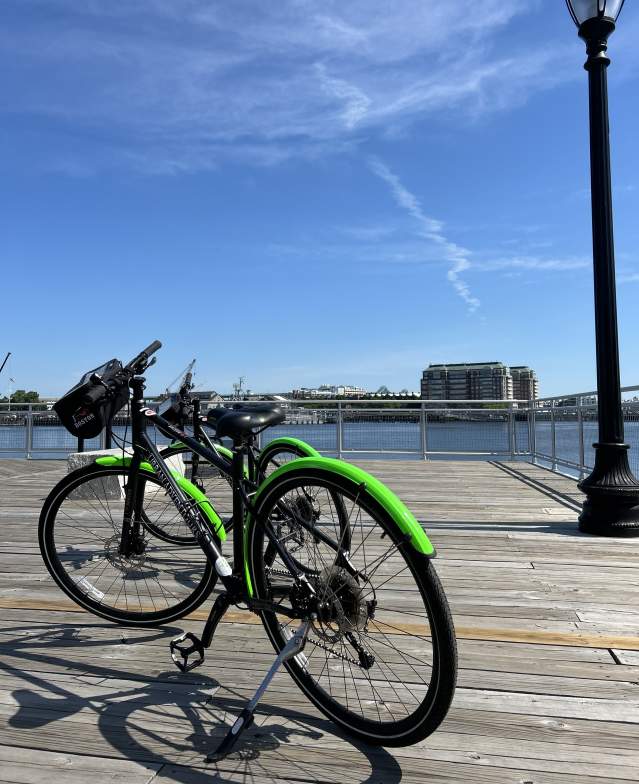 Bike by the waterfront