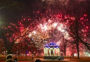 Fireworks at First Night Boston